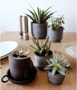 Capi Europe - Set Van 4 - Bloempot Binnen - Rib Antraciet 11 Capi Europe - Set Van 4 - Bloempot Binnen - Rib Antraciet -Tuingereedschaps Winkel 1026x1200 2