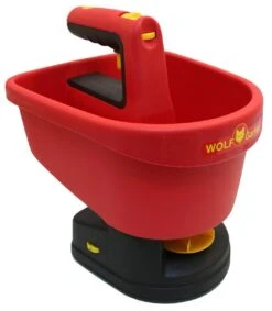WOLF-Garten Universele Handstrooier WE-B - Strooibreedte Instelbaar 0.5 M-2.5m - Batterij Aandrijving - Inhoud 3 Liter -Tuingereedschaps Winkel 1046x1200