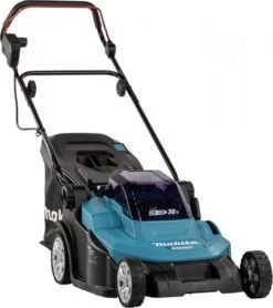 Makita - DLM432PT2 - 2x 18V - Accu - Grasmaaier - Set - 2x 5.0 Ah - Duolader -Tuingereedschaps Winkel 1065x1200