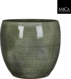 Mica Decorations Lester Bloempot - H31 X Ø33 Cm - Terracotta - Groen 16 Mica Decorations Lester Bloempot - H31 X Ø33 Cm - Terracotta - Groen -Tuingereedschaps Winkel 1075x1200