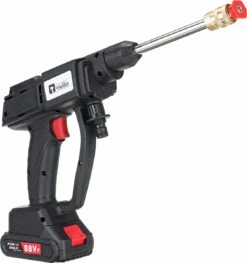 Merkloos Elektrische Accu-Hogedrukreiniger - 20Bar - Multifunctioneel Mondstuk - Draagbaar Oplaadbaar Snoerloos - Reinigingsspuitpistool - Met Rijke Accessoires - Voor Makita 18V-batterij - Voor Auto, Tuin, Terras, Raam (Zwart) -Tuingereedschaps Winkel 1129x1200