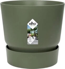 Elho Greenville Rond 30 - Grote Bloempot Voor Buiten - Gemaakt Van Gereycled Plastic - Ø 29.5 X H 27.8 Cm - Blad Groen -Tuingereedschaps Winkel 1135x1200 3