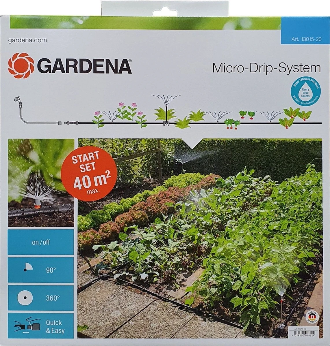 GARDENA Micro Drip System Bloembed En Moestuin Startset Druppelsysteem - 25 Meter 5 GARDENA Micro Drip System Bloembed En Moestuin Startset Druppelsysteem - 25 Meter - Afbeelding 5