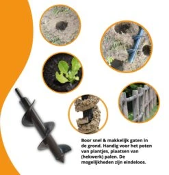 Grondboor Voor Boormachine - 8x25 Cm - Zwart -Tuingereedschaps Winkel 1157x1200 2