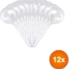 Waterdruppelaar Set Van 12 Stuks - Waterdruppelaar Voor Planten - Watergeefsysteem - Waterbol Irrigatiesysteem - Automatisch Druppelsysteem Voor Kamerplanten & Tuin - Watergever - Transparant - 15cm