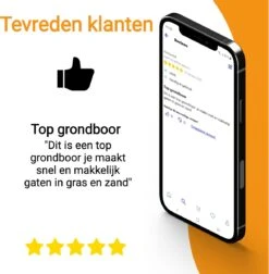 Grondboor Voor Boormachine - 8x25 Cm - Zwart -Tuingereedschaps Winkel 1176x1200