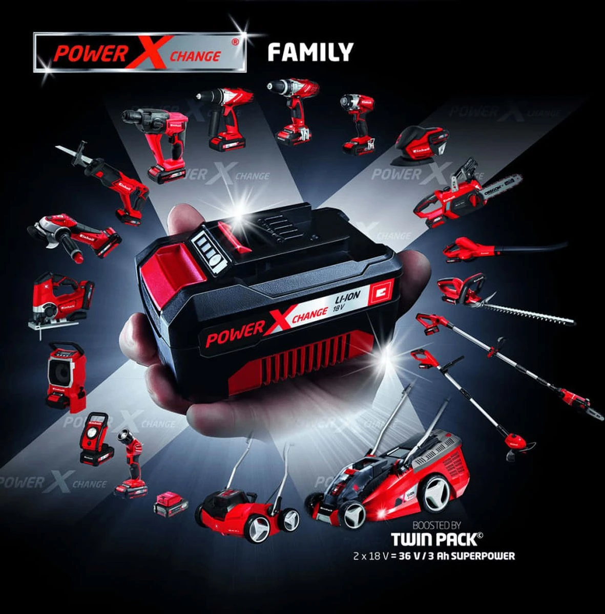 Einhell Accu Heggenschaar GE-CH 1846 Li-Solo Power X-Change (Li-Ion - 18 V - 46 Cm Zaaglengte - 15 Mm Tandafstand - Ergonomische Handgreep - Zonder Accu En Lader) 11 Einhell Accu Heggenschaar GE-CH 1846 Li-Solo Power X-Change (Li-Ion - 18 V - 46 Cm Zaaglengte - 15 Mm Tandafstand - Ergonomische Handgreep - Zonder Accu En Lader) - Afbeelding 11