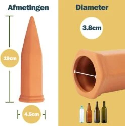 Bloomin Waterdruppelaar Van Terracotta - Waterdruppelaar Voor Planten - Druppelsysteem - Irrigatiesysteem - Watergeefsysteem - Bewateringssysteem - 8 Stuks -Tuingereedschaps Winkel 1188x1200 4