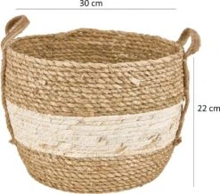 Merkloos Plantenmand 30x22cm Naturel Bruin – Multifunctionele Mand – Handgemaakt – Planten-houder – Planten Accessoires – Planten Mand -Tuingereedschaps Winkel 1200x1057 3