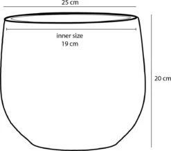 Mica Decorations Gabriel Bloempot - H20 X Ø25 Cm - Keramiek - Blauw -Tuingereedschaps Winkel 1200x1061 3