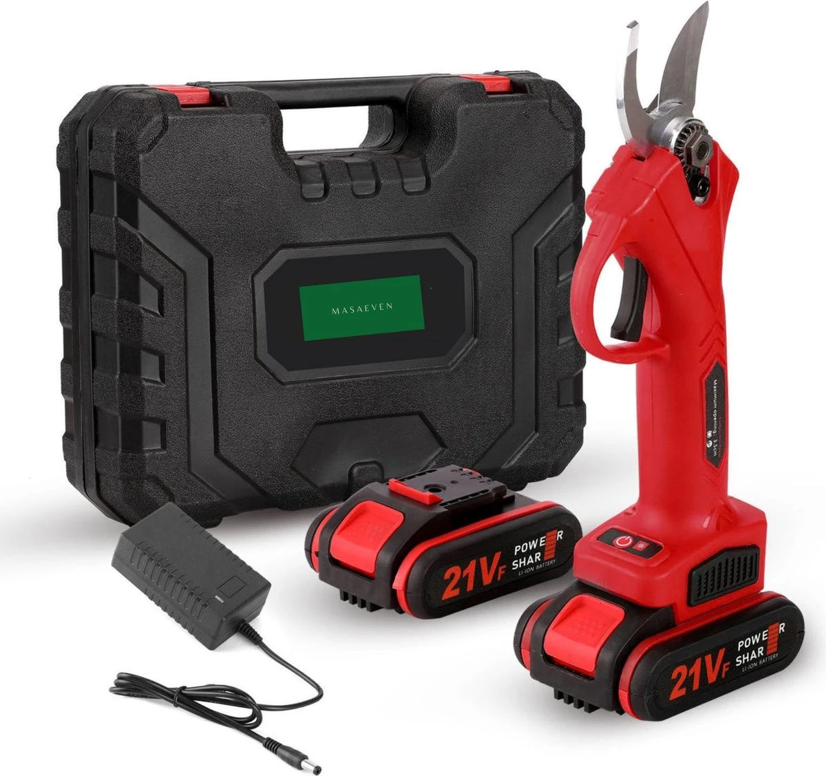 Elektrische Snoeischaar - Accu Snoeischaar - 2 Accu's - Professioneel - Tuinschaar 1 Elektrische Snoeischaar - Accu Snoeischaar - 2 Accu's - Professioneel - Tuinschaar