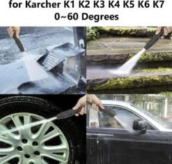 Merkloos 140 Bar Hogedrukspuitlans - Hogedrukreiniger Kärcher-opzetstuk - Verstelbare Sproeikop Voor Karcher Hogedrukreiniger - Accessoire Voor Karcher K1 K2 K3 K4 K5 K6 K7 -Tuingereedschaps Winkel 1200x1140 3