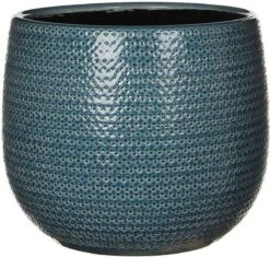 Mica Decorations Gabriel Bloempot - H20 X Ø25 Cm - Keramiek - Blauw -Tuingereedschaps Winkel 1200x1143 3