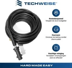 Techweise - Rioolslang Voor Kärcher K2 T/m K7 - 20M - Met 4 Achterwaartse Hogedruksproeiers -Tuingereedschaps Winkel 1200x1144 1