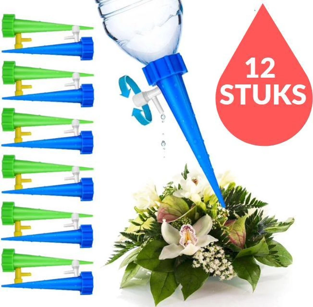 12 Stuks Plant Bewateringssysteem | Waterdruppelaar | Druppelsysteem |Bewateringssysteem | Bewateringsyteem Watergeefsysteem | Plantenbol | Automatische Gieter | Water Druppelaar | Druppel Systeem | Water Geef Systeem | Plantenbol | 4 12 Stuks Plant Bewateringssysteem | Waterdruppelaar | Druppelsysteem |Bewateringssysteem | Bewateringsyteem Watergeefsysteem | Plantenbol | Automatische Gieter | Water Druppelaar | Druppel Systeem | Water Geef Systeem | Plantenbol | - Afbeelding 4