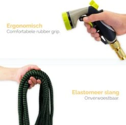 Goliving Tuinslang Flexibel - 30 Meter - Uitrekbare Tuinslang Sproeier - Tuinsproeier - Zwart - Acht Standen - Met Opbergtas -Tuingereedschaps Winkel 1200x1190 4