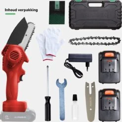 Mardin Mini Kettingzaag - Snoeizaag - Kettingzaag - Kettingzaag Electrisch Met 2 Accu - Inclusief Koffer - 1 Extra Accu - Rood 16 Mardin Mini Kettingzaag - Snoeizaag - Kettingzaag - Kettingzaag Electrisch Met 2 Accu - Inclusief Koffer - 1 Extra Accu - Rood -Tuingereedschaps Winkel 1200x1193 4