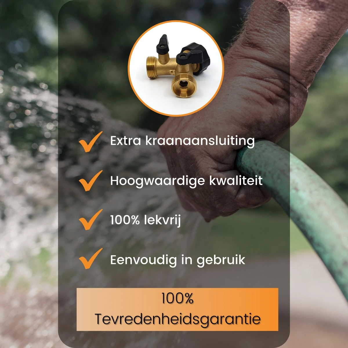 Horvitus Waterverdeler 2 Weg - Y Stuk Kraan Splitter - Voor Europese Kranen - Messing 5 Horvitus Waterverdeler 2 Weg - Y Stuk Kraan Splitter - Voor Europese Kranen - Messing - Afbeelding 5