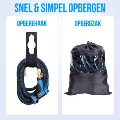 Strex Flexibele Tuinslang 15M Met Sproeikop - Uitrekbaar - Incl. Koppelingen, Ophanghaak & Opbergzak -Tuingereedschaps Winkel 1200x1200 1017