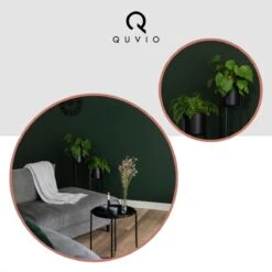 QUVIO Plantenstandaard Binnen - Inclusief Pot - Staande Plantenbak - Metaal - Bloempot - 22 X 22 X 60 Cm - Zwart -Tuingereedschaps Winkel 1200x1200 1097