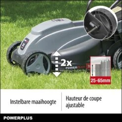 Powerplus POWEG63703 Elektrische Grasmaaier - Grasmachine Voor Kleine Tuin - 1000 W - 32cm Maaibreedte - 30L Opvangbak - Verstelbare Maaihoogte -Tuingereedschaps Winkel 1200x1200 156
