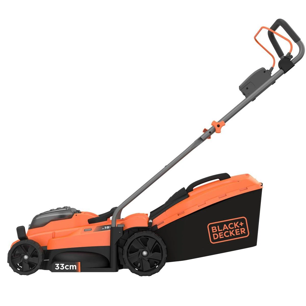 Black & Decker BLACK+DECKER BCMW3318L2-QW Grasmaaier - 18V - 33cm - Incl. 2 Accu's En Lader 1 Black & Decker BLACK+DECKER BCMW3318L2-QW Grasmaaier - 18V - 33cm - Incl. 2 Accu's En Lader