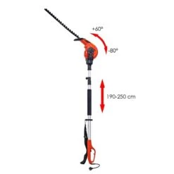 Kibani Elektrische Heggenschaar XXL – 450W – 49 Cm Zwaardlengte – Telescopisch Van 190 Tot 250 Cm -Tuingereedschaps Winkel 1200x1200 23