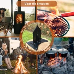 Miseru Houtklover – Geen Bijl Nodig – No Axe - Houtsplijter – Houtkliever – HANDMADE In Holland - Houtklover Voor Aanmaakhout – Metaal -Tuingereedschaps Winkel 1200x1200 309