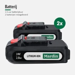Mardin Mini Kettingzaag - Snoeizaag - Kettingzaag - Kettingzaag Electrisch Met 2 Accu - Inclusief Koffer - 1 Extra Accu - Zwart -Tuingereedschaps Winkel 1200x1200 420