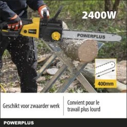 Powerplus POWXG1009 Elektrische Kettingzaag - 2400W - Zwaardlengte 400mm - Automatische Kettingsmering - Incl. 1x Ketting En 1x Zwaard -Tuingereedschaps Winkel 1200x1200 445