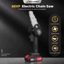 Violeworks® Accu Kettingzaag - Snoeizaag - Mini Kettingzaag - Handkettingzaag - Ook Voor Makita - Elektrische Kettingzaag - Elektrische Snoeischaar - Op Batterij - 2900 MAh - 1080W - 88V 13 Violeworks® Accu Kettingzaag - Snoeizaag - Mini Kettingzaag - Handkettingzaag - Ook Voor Makita - Elektrische Kettingzaag - Elektrische Snoeischaar - Op Batterij - 2900 MAh - 1080W - 88V -Tuingereedschaps Winkel 1200x1200 452