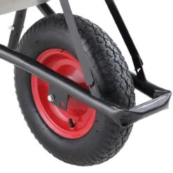 Gardebruk Kruiwagen 100L - Luchtband - 250kg Draagkracht Zilver -Tuingereedschaps Winkel 1200x1200 489