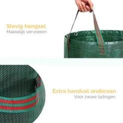 Goliving Tuinafvalzak - Set Van 2- Tuinafvalzakken Opvouwbaar - Tuinzak - Tuinafvalemmer - 2x 280 Liter - Groen -Tuingereedschaps Winkel 1200x1200 501