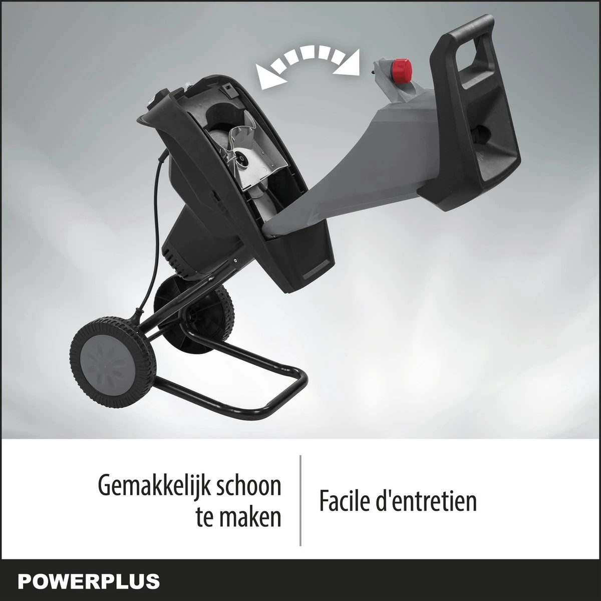 Powerplus POWEG5011 Elektrische Hakselaar Versnipperaar - 2400W - Max. Ø40mm - Incl. Duwstok, Wielen En 50L Opvangzak - Heggen, Bomen En Haag - Tuinonderhoud 3 Powerplus POWEG5011 Elektrische Hakselaar Versnipperaar - 2400W - Max. Ø40mm - Incl. Duwstok, Wielen En 50L Opvangzak - Heggen, Bomen En Haag - Tuinonderhoud - Afbeelding 3