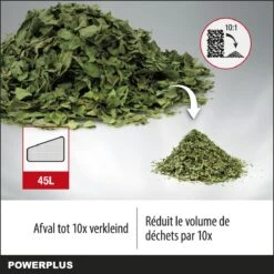 Powerplus POWEG9013 Elektrische Bladblazer - Bladzuiger En -versnipperaar - 3300W - Blazen - Zuigen - Versnipperen - Incl. 40L Opvangzak 11 Powerplus POWEG9013 Elektrische Bladblazer - Bladzuiger En -versnipperaar - 3300W - Blazen - Zuigen - Versnipperen - Incl. 40L Opvangzak -Tuingereedschaps Winkel 1200x1200 555