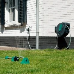 VONROC Automatische Slanghaspel – Incl. 25m Tuinslang, Aansluitslang, Spuitstuk, Koppelingen & Kraanaansluiting -Tuingereedschaps Winkel 1200x1200 700