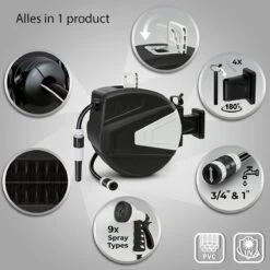 Sens Design Slanghaspel - Tuinslang Haspel - Automatisch - Zwart - 30m -Tuingereedschaps Winkel 1200x1200 753