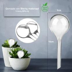 Waterdruppelaar Set Van 12 Stuks - Waterdruppelaar Voor Planten - Watergeefsysteem - Waterbol Irrigatiesysteem - Automatisch Druppelsysteem Voor Kamerplanten & Tuin - Watergever - Transparant - 15cm 12 Waterdruppelaar Set Van 12 Stuks - Waterdruppelaar Voor Planten - Watergeefsysteem - Waterbol Irrigatiesysteem - Automatisch Druppelsysteem Voor Kamerplanten & Tuin - Watergever - Transparant - 15cm -Tuingereedschaps Winkel 1200x1200 756