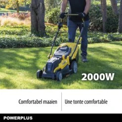 Powerplus POWXG6281 Elektrische Grasmaaier - Grasmachine Voor Middelgrote En Grote Tuin - 2000W - Maaibreedte 420mm - Verstelbare Maaihoogte - Mulching Functie - Incl. 40L Opvangbak -Tuingereedschaps Winkel 1200x1200 94