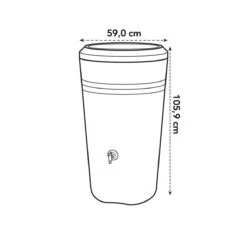 Elho Green Basics Regenton - Regenton - Living Black - Buiten - 200 Liter 28 Elho Green Basics Regenton - Regenton - Living Black - Buiten - 200 Liter -Tuingereedschaps Winkel 1200x1200 948