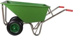 Kruiwagen Met Dubbel Luchtwiel Stal Eco Groen 160 Liter -Tuingereedschaps Winkel 1200x586