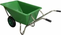 Kruiwagen Met Dubbel Luchtwiel Stal Eco Groen 160 Liter -Tuingereedschaps Winkel 1200x681 2