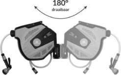 CoolHome Wandslangenbox 15 Meter + 1,5 Meter - Tuinslang Met Haspel- Slangenhouder 180° Draaibaar - Tuinslanghaspel Zwart - Grijs -Tuingereedschaps Winkel 1200x751 6