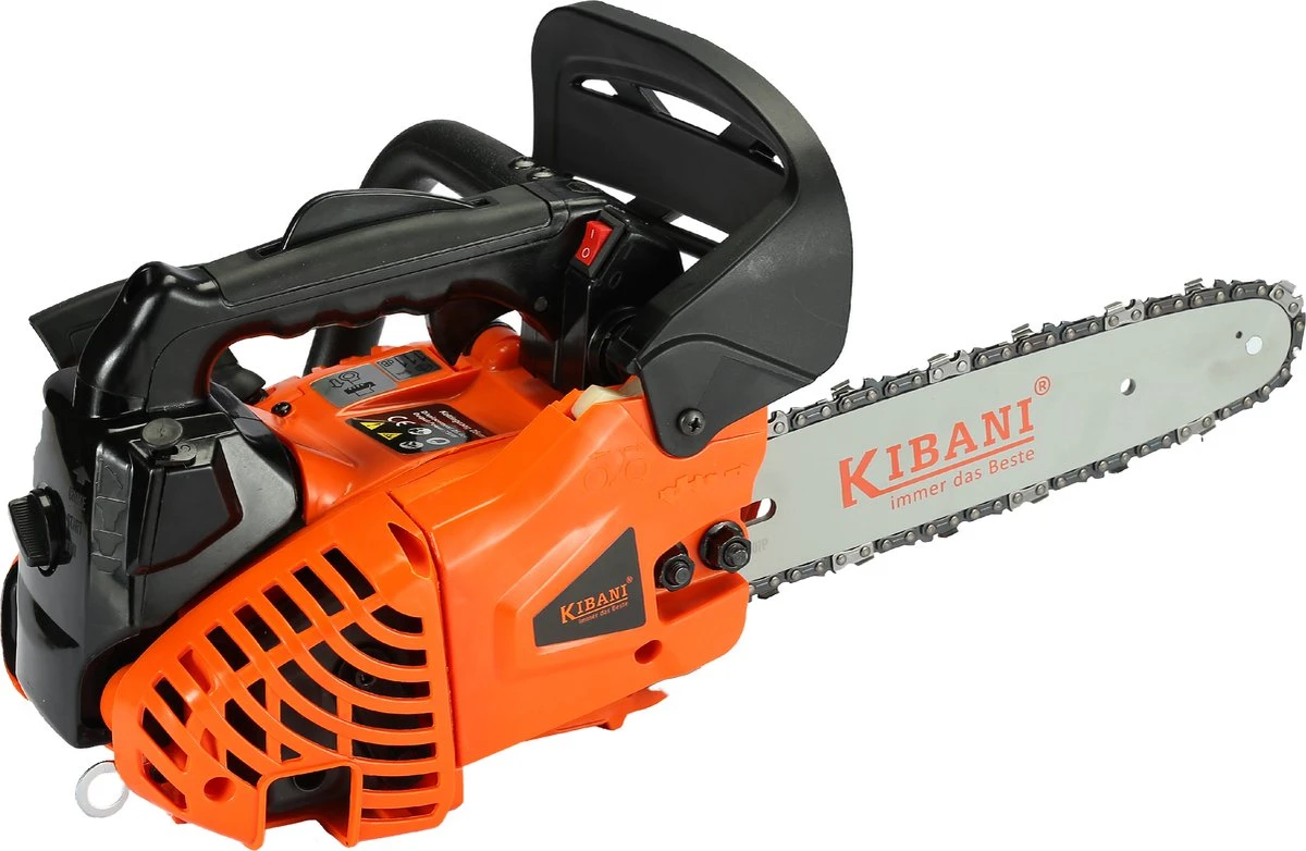 Kibani Kettingzaag Benzine - 25.4 Cc / 1 Pk 2-takt Motor - Zwaardlengte 25 Cm / 10 Inch – Easy-Startsysteem - Snoeizaag 6 Kibani Kettingzaag Benzine - 25.4 Cc / 1 Pk 2-takt Motor - Zwaardlengte 25 Cm / 10 Inch – Easy-Startsysteem - Snoeizaag - Afbeelding 6