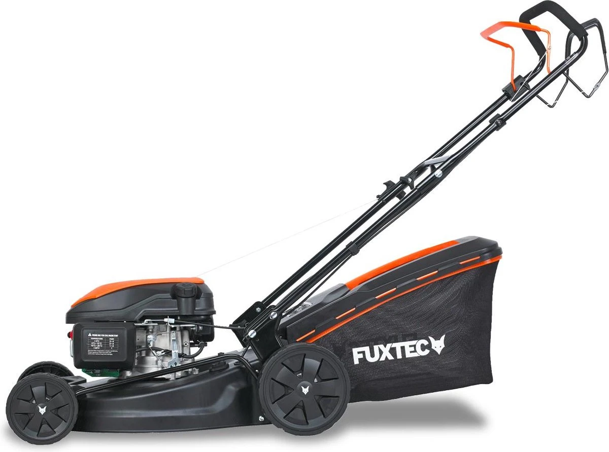 FUXTEC Grasmaaier Benzine - 51cm - 4-takt - 170cc - Zelfrijdend / Zelftrekkend /achterwielaandrijving - Mulchfunctie - Opvangbak 60L - FX-RM5170 6 FUXTEC Grasmaaier Benzine - 51cm - 4-takt - 170cc - Zelfrijdend / Zelftrekkend /achterwielaandrijving - Mulchfunctie - Opvangbak 60L - FX-RM5170 - Afbeelding 6