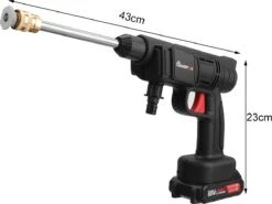 Merkloos Elektrische Accu-Hogedrukreiniger - 1.2mpa - Multifunctioneel Mondstuk - Draagbaar Oplaadbaar Snoerloos - Reinigingsspuitpistool - Met Rijke Accessoires - Voor Auto, Tuin, Terras, Raam - Zwart -Tuingereedschaps Winkel 1200x899 14