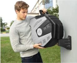 CoolHome Wandslangenbox 15 Meter + 1,5 Meter - Tuinslang Met Haspel- Slangenhouder 180° Draaibaar - Tuinslanghaspel Zwart - Grijs -Tuingereedschaps Winkel 1200x992 2