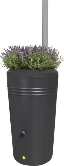 Elho Green Basics Regenton - Regenton - Living Black - Buiten - 200 Liter 36 Elho Green Basics Regenton - Regenton - Living Black - Buiten - 200 Liter -Tuingereedschaps Winkel 466x1200