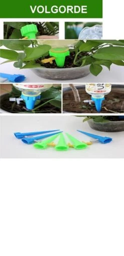 Plant Bewateringssysteem - 12 Stuks - Bewateringsyteem - Watergeefsysteem - Plantenbol - Automatische Gieter - Water Druppelaar - Druppelsysteem - Bewateringssysteem - Druppel Systeem - Water Geef Systeem - Plantenbol -Tuingereedschaps Winkel 582x1200