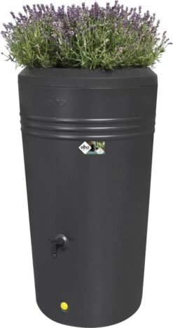 Elho Green Basics Regenton - Regenton - Living Black - Buiten - 200 Liter 30 Elho Green Basics Regenton - Regenton - Living Black - Buiten - 200 Liter -Tuingereedschaps Winkel 635x1200